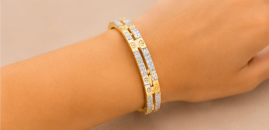 Imperial Link Diamond Bangle