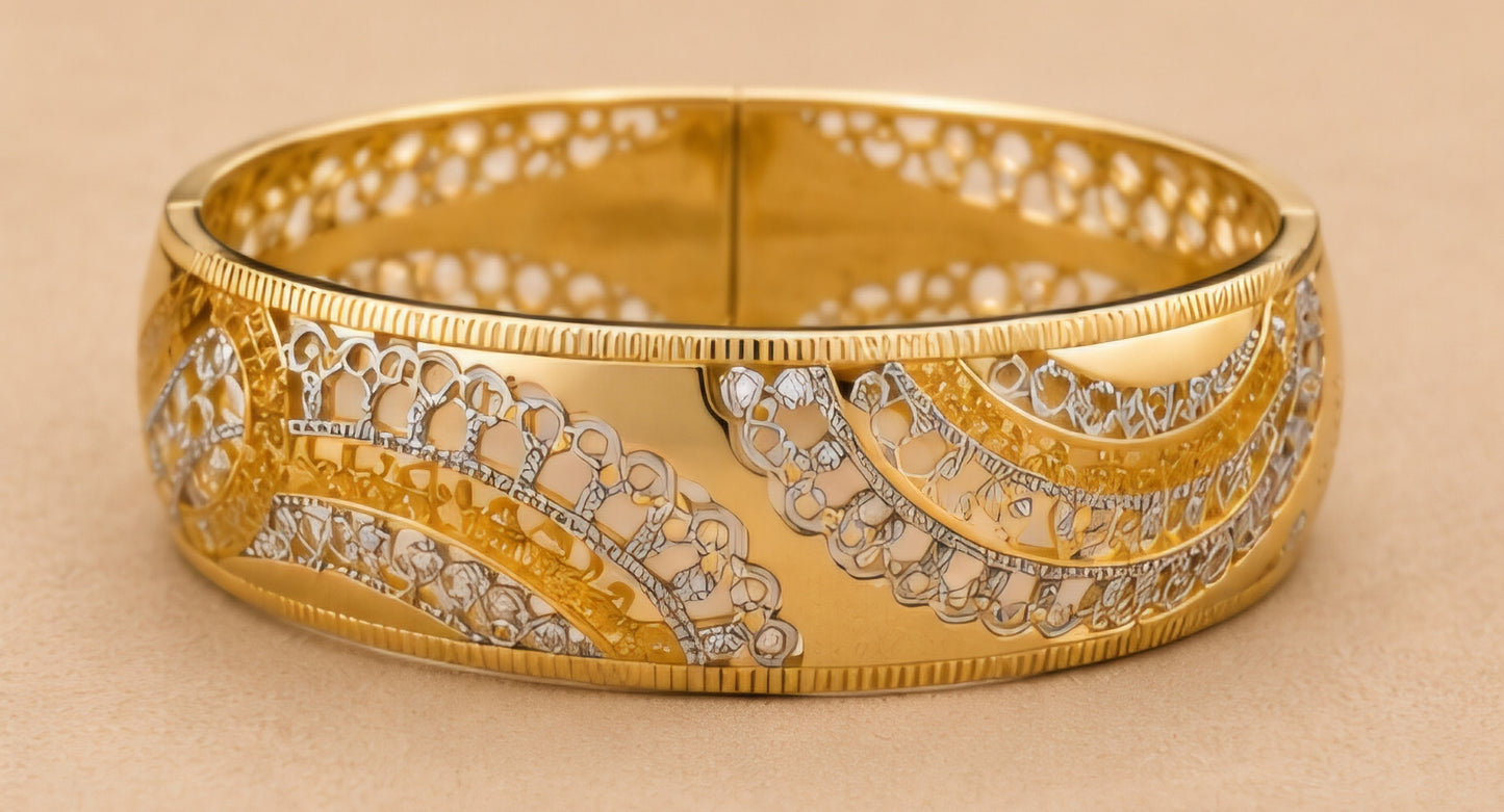 Royal Filigree Gold Kada