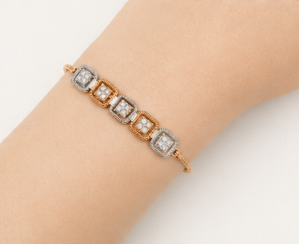 Harmony Halo Diamond Bracelet