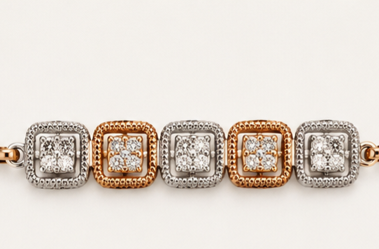 Harmony Halo Diamond Bracelet