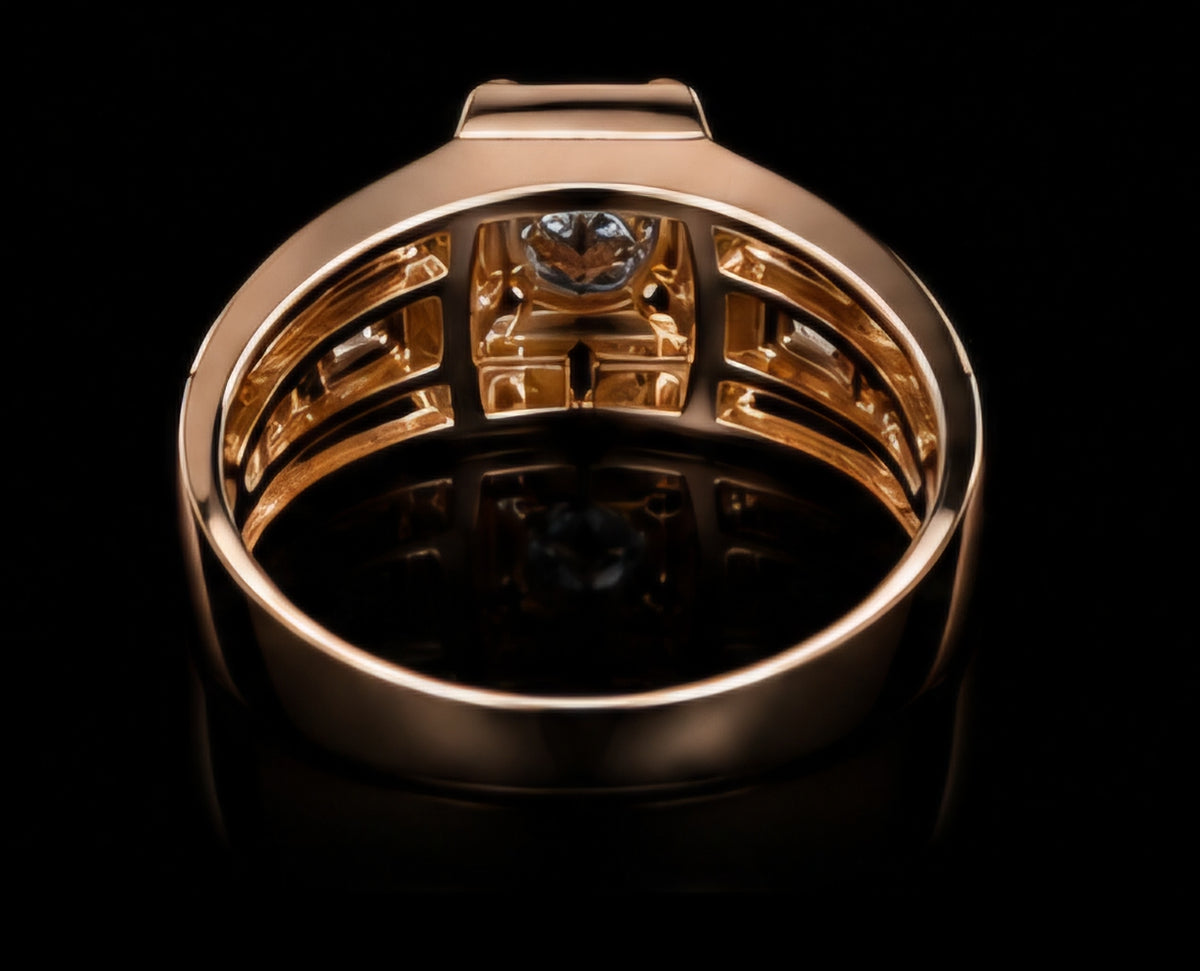 Royal Solitaire Diamond Men's Ring