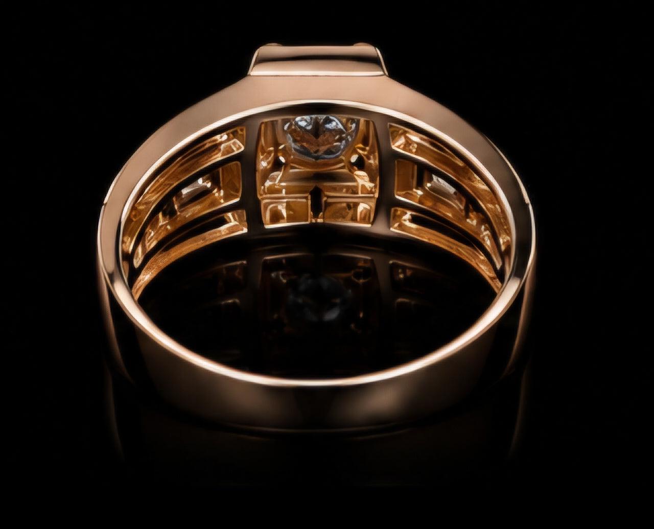 Royal Solitaire Diamond Men's Ring
