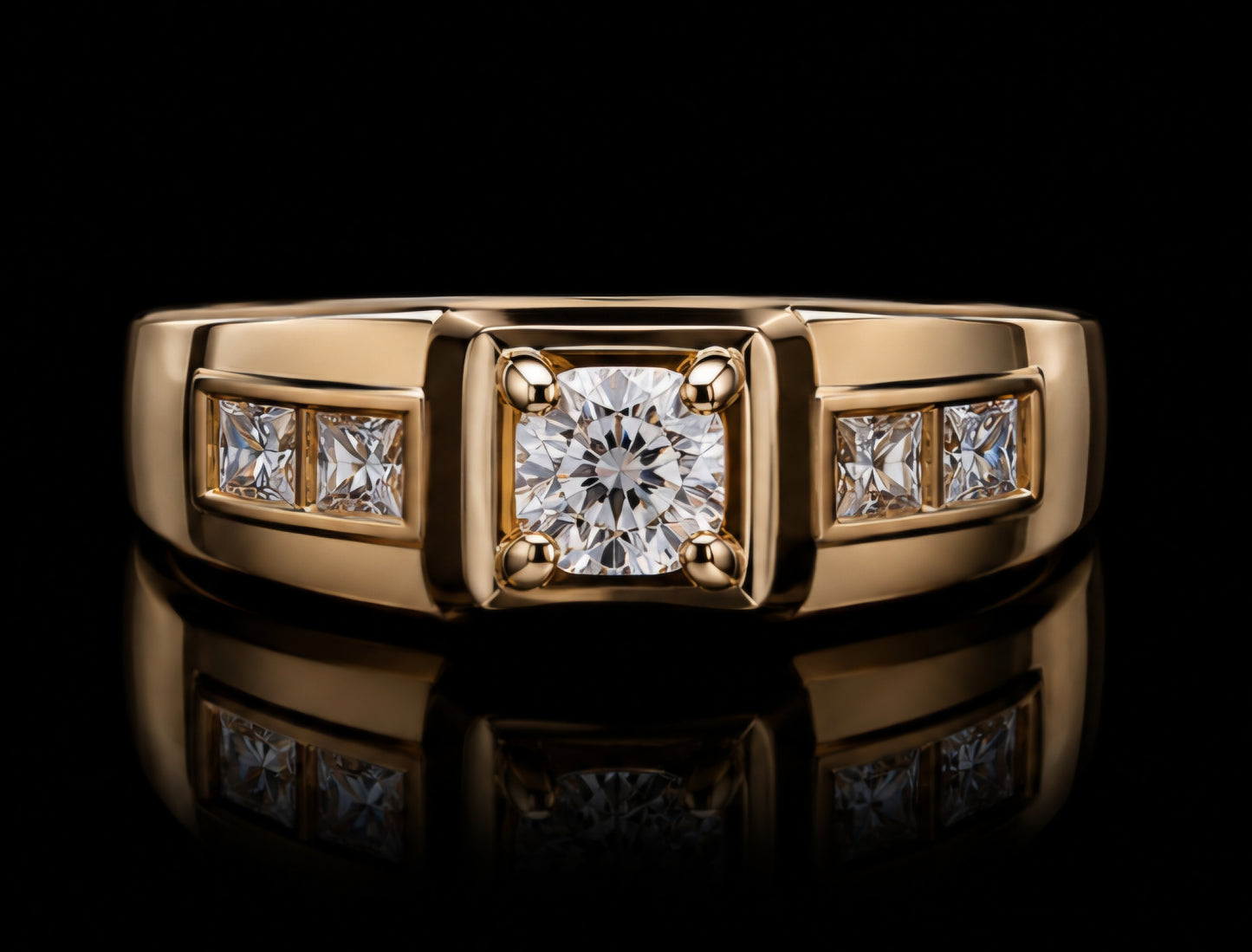 Regal Solitaire Diamond Men's Ring
