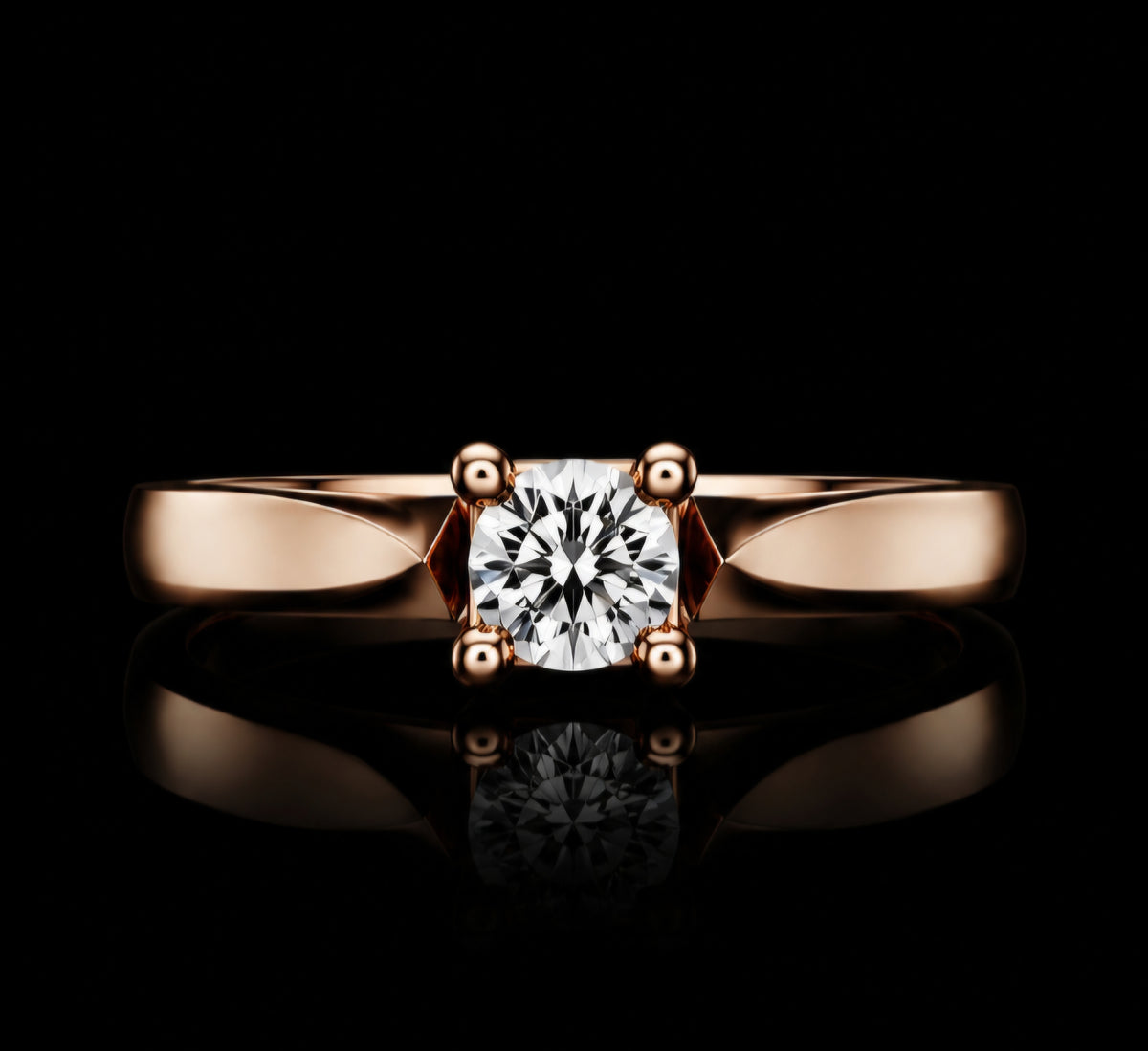 Classic Men's Solitaire Diamond Ring
