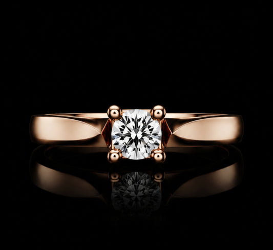 Classic Men's Solitaire Diamond Ring