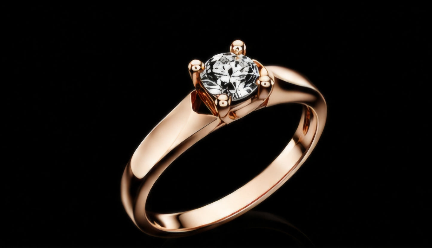 Classic Men's Solitaire Diamond Ring