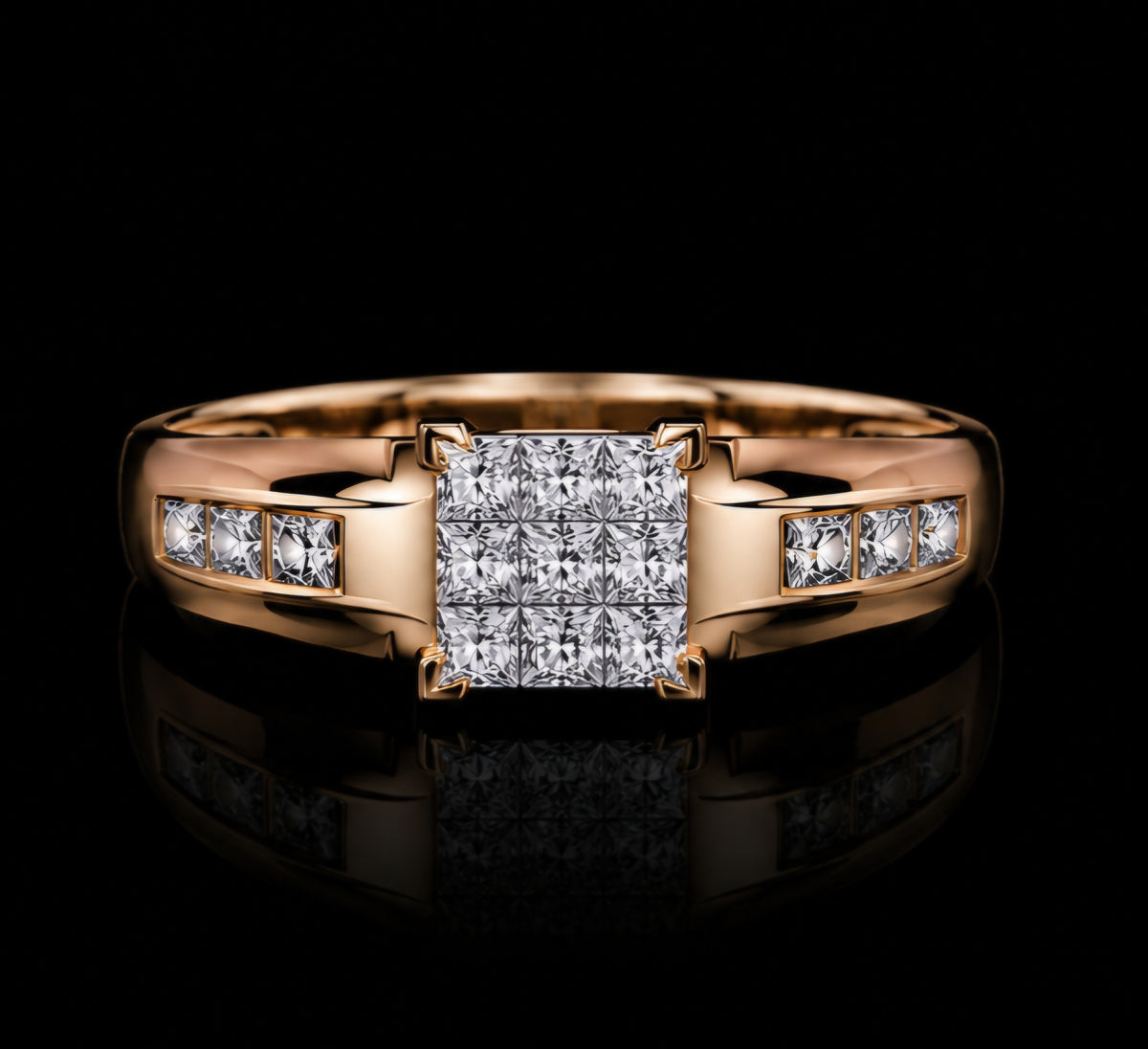 Prestige Diamond Cluster Men's Ring