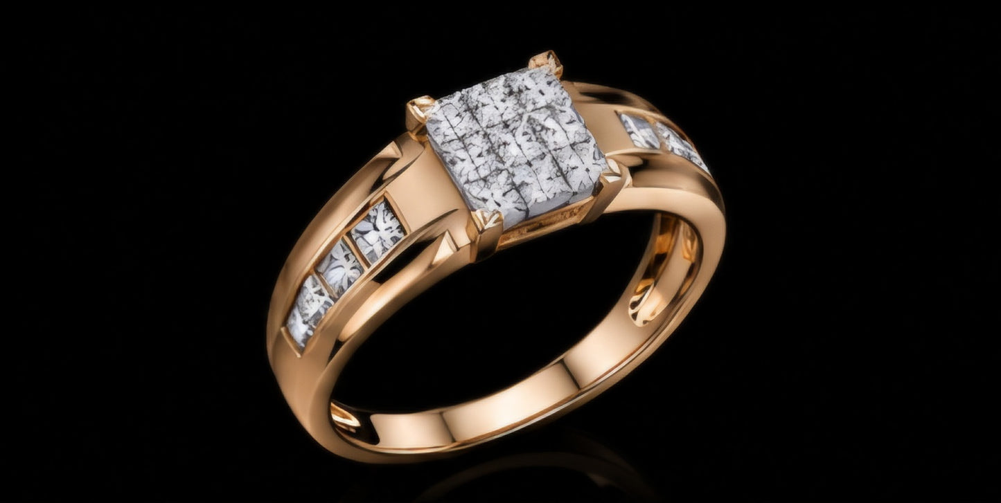 Prestige Diamond Cluster Men's Ring