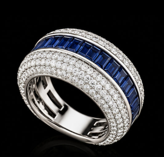 Royal Sapphire Eternity Band