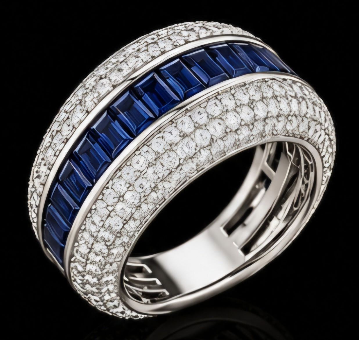 Royal Sapphire Eternity Band
