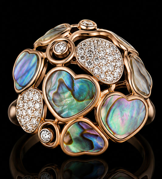 Aurora Mosaic Abalone Ring