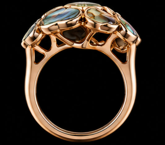 Aurora Mosaic Abalone Ring