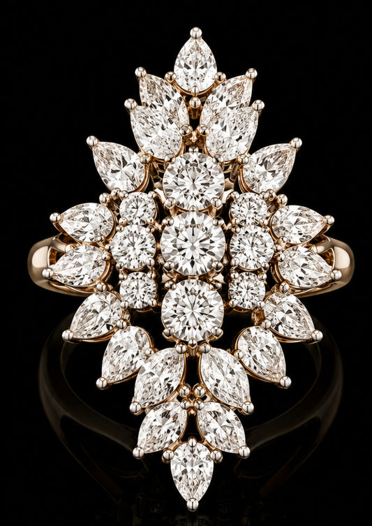 Celestial Bloom Diamond Ring