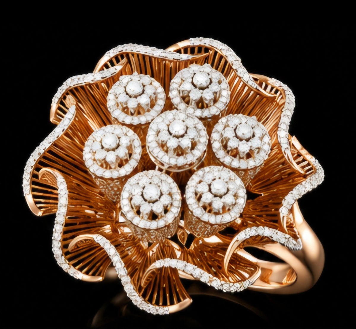 Blooming Diamond Bouquet Ring