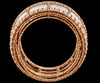 Diamond & White Enamel Eternity Band
