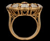 Divine Radha Krishna Ruby Halo Ring