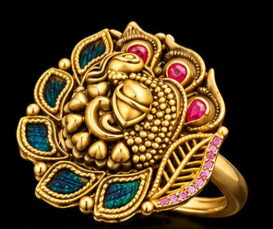 Mayura Heritage Peacock Ring