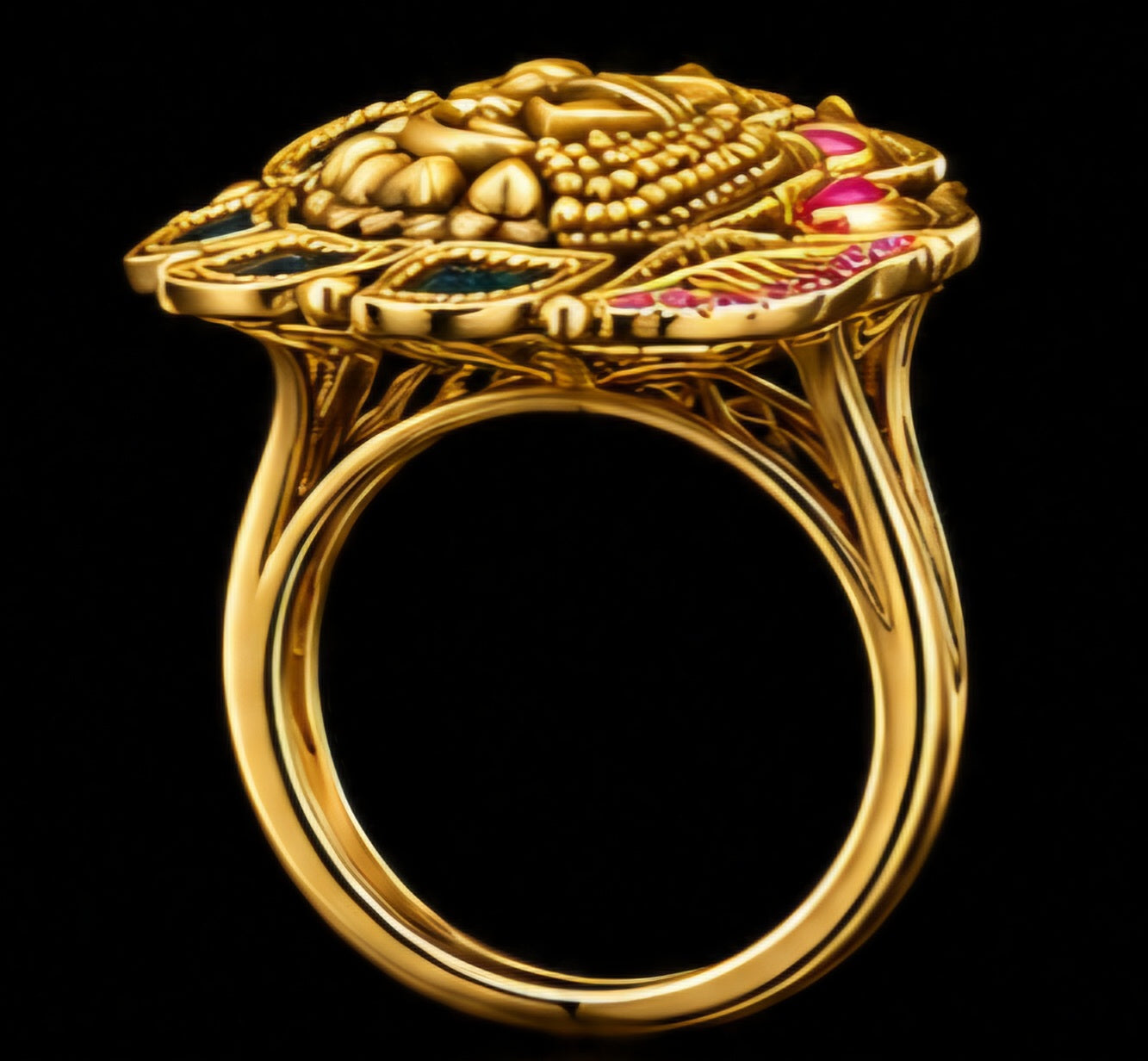 Mayura Heritage Peacock Ring
