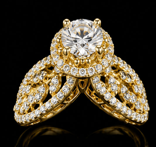 Celestial Bloom Diamond Ring