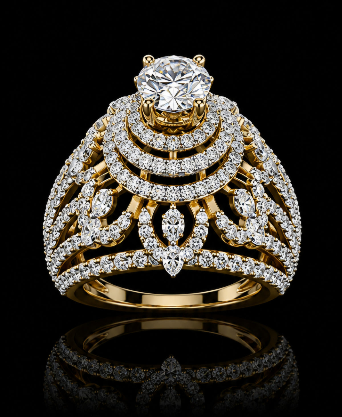 Imperial Cascade Diamond Ring