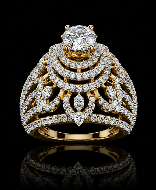 Imperial Cascade Diamond Ring