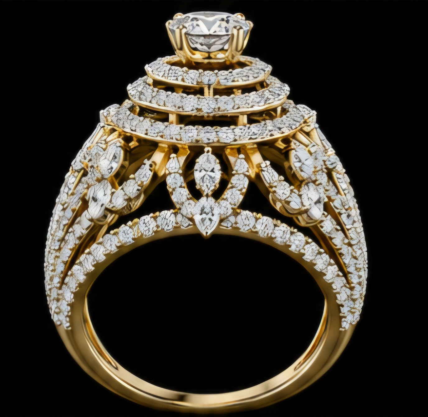 Imperial Cascade Diamond Ring
