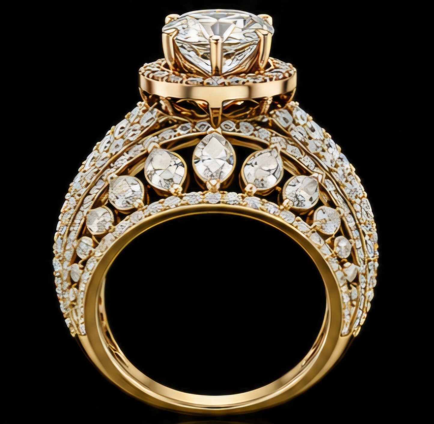 Imperial Crown Diamond Solitaire Ring