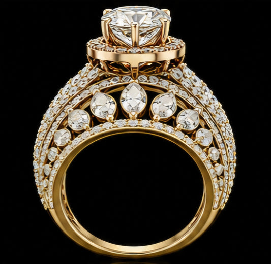 Imperial Crown Diamond Solitaire Ring