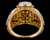 Royal Floral Solitaire Diamond Ring