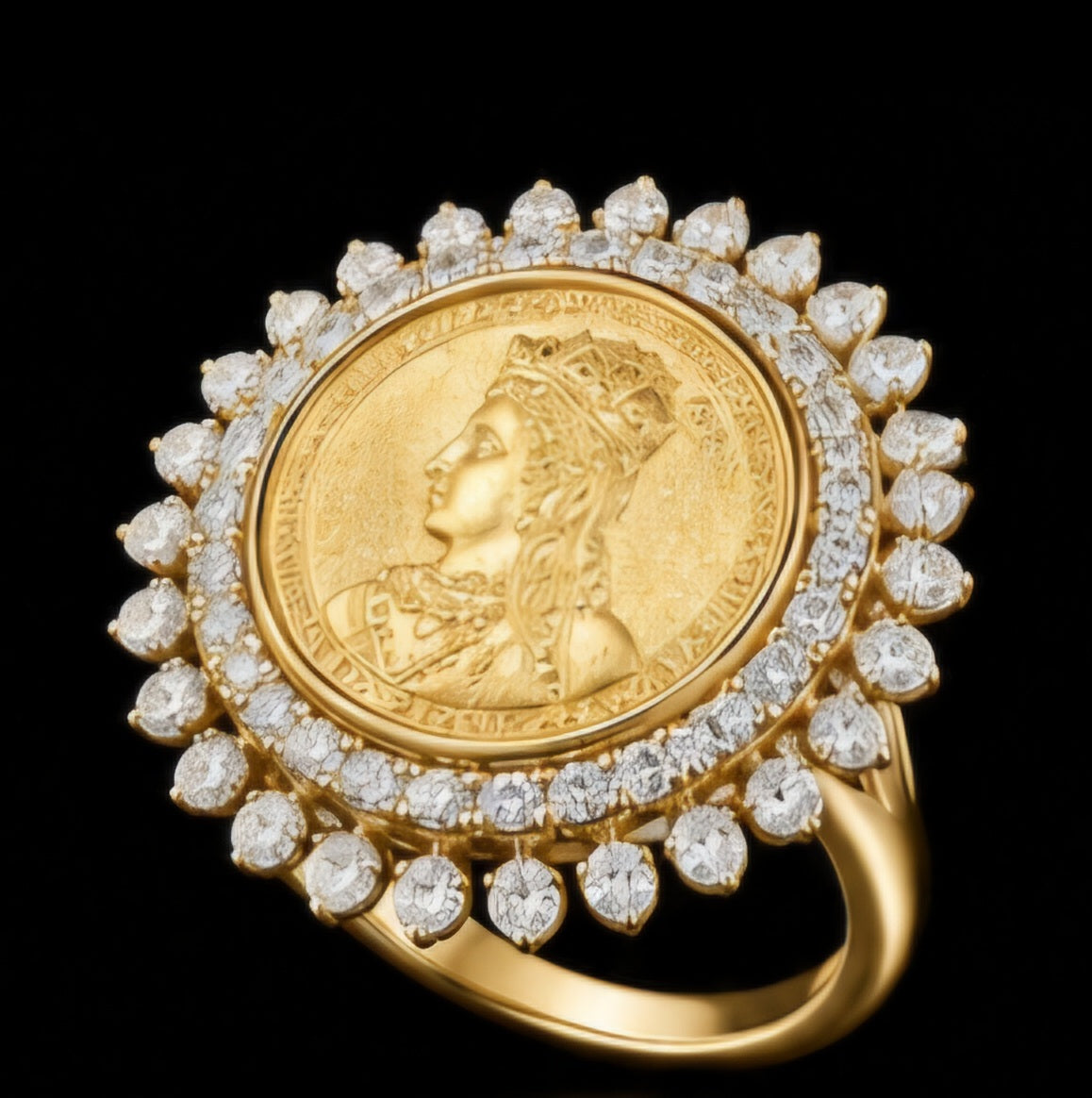 Imperial Heritage Coin Diamond Ring