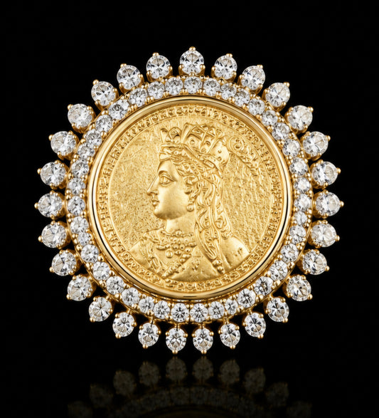 Imperial Heritage Coin Diamond Ring