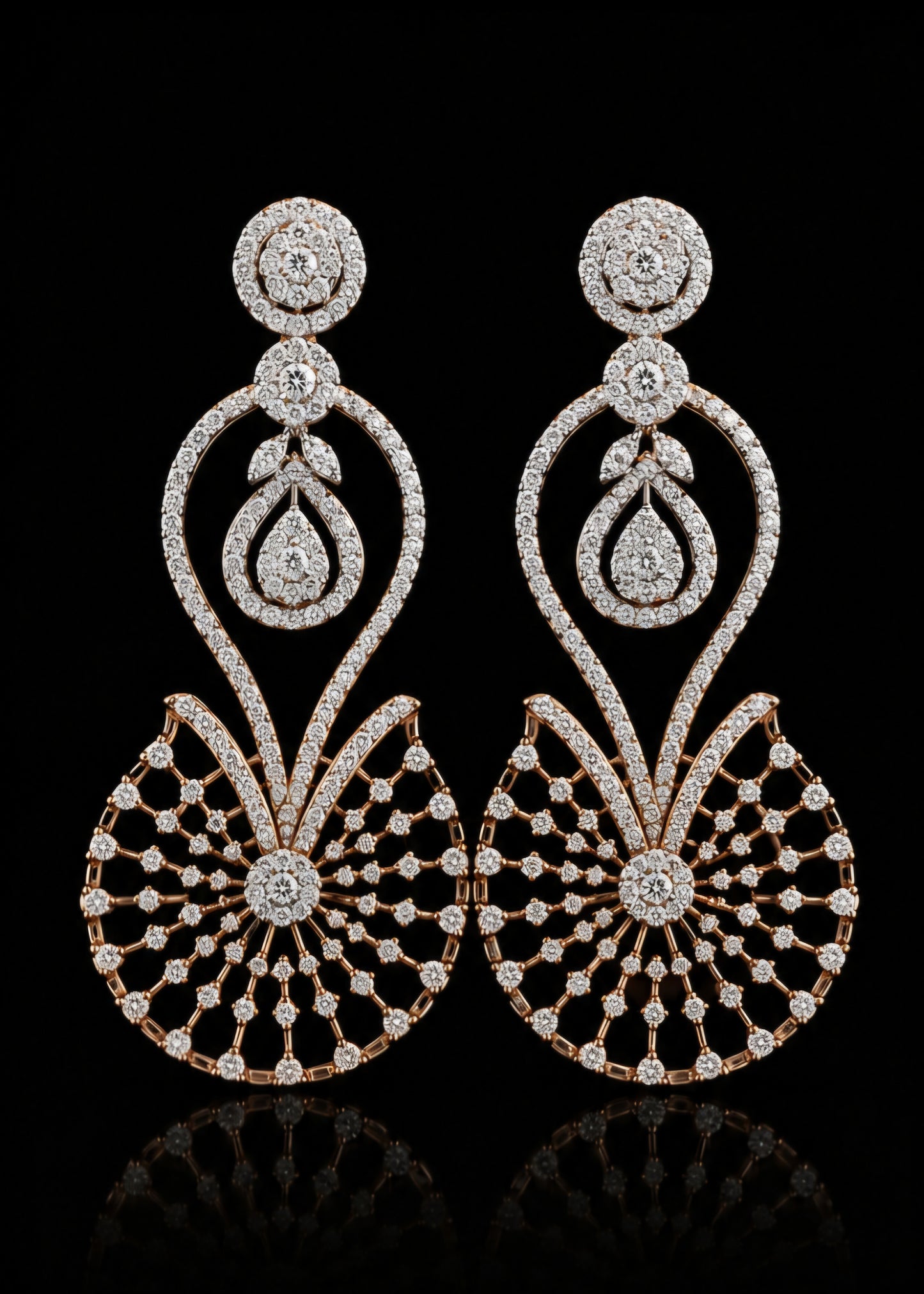 Celestia Diamond Statement Earrings