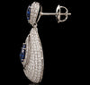 Midnight Sapphire Diamond Drop Earrings