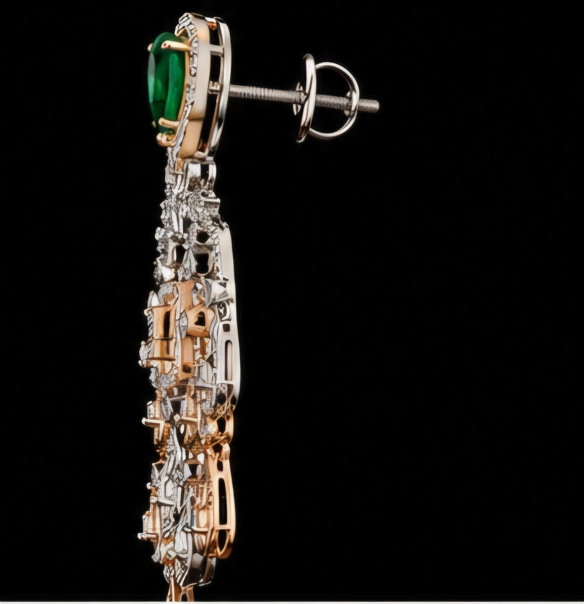 Emerald Royale Chandelier Earrings