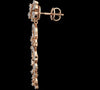 Floral Cascade Diamond Earrings