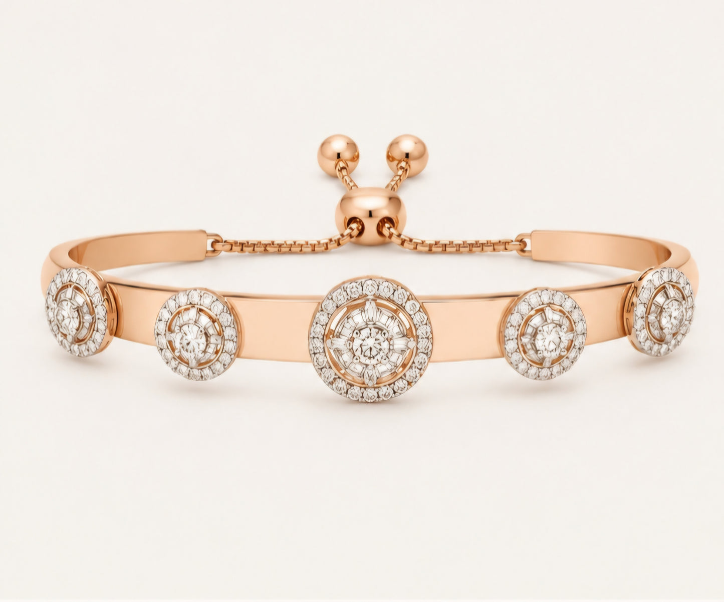 Celestial Halo Diamond Bangle