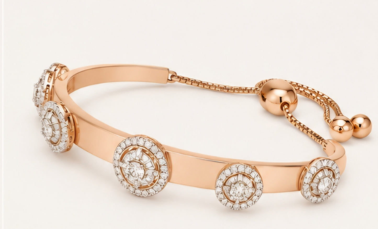 Celestial Halo Diamond Bangle