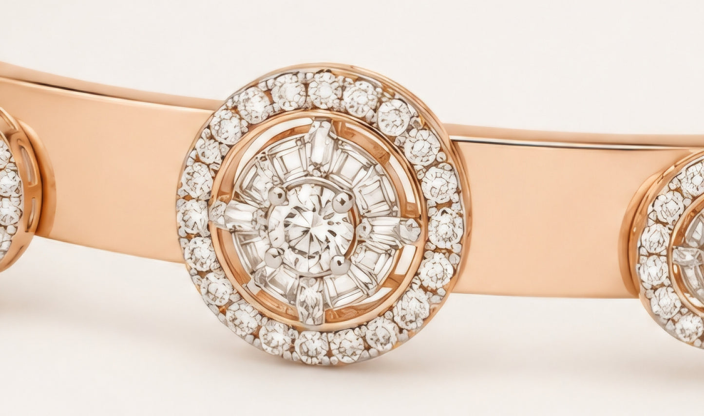 Celestial Halo Diamond Bangle
