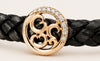 Celestial Diamond Leather Bracelet