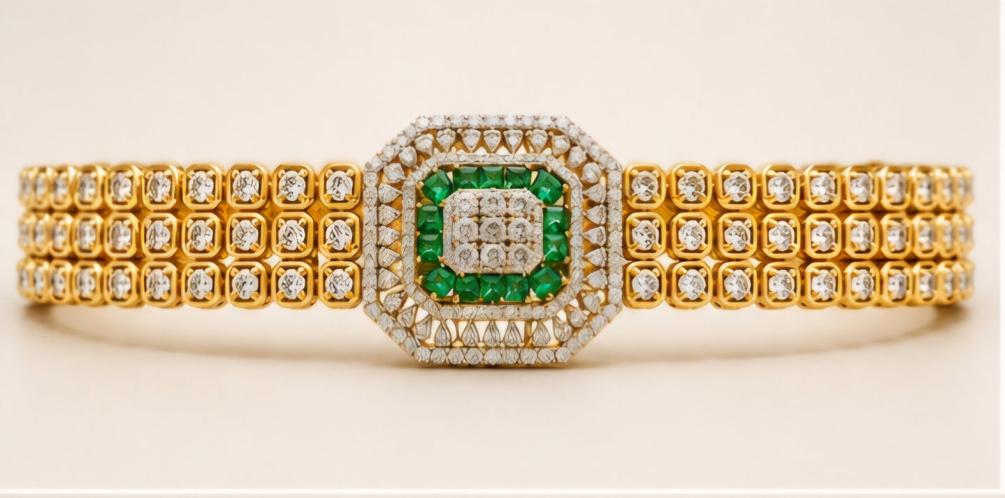Emerald Royale Diamond Bracelet
