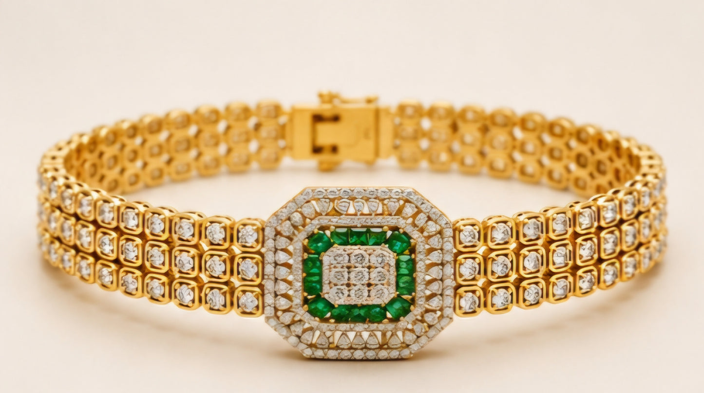 Emerald Royale Diamond Bracelet