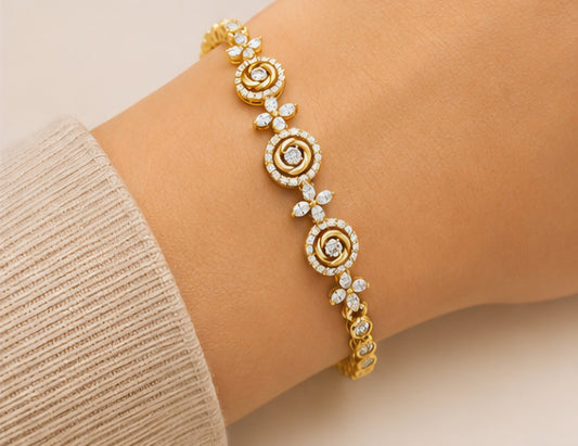 Celestial Bloom Diamond Bracelet