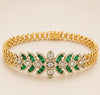 Emerald Petal Diamond Bracelet