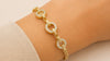 Infinity Circle Diamond Gold Bracelet