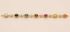 Navratna Floral Gemstone Gold Bracelet