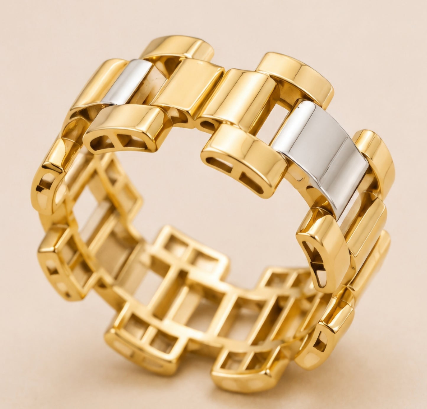 Aurum Nexus Two-Tone Ring