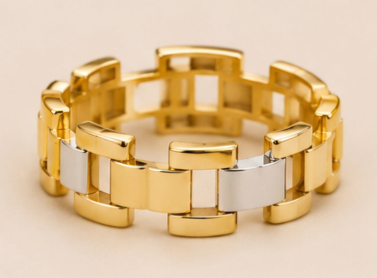 Aurum Nexus Two-Tone Ring