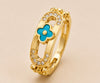Azure Clover Diamond Ring