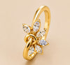Diamond Blossom Knot Ring