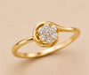 Diamond Bloom Swirl Ring